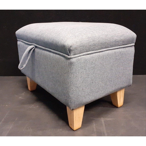 371 - An upholstered footstool/storage box in good condition H35xW48xD33cm approx#374