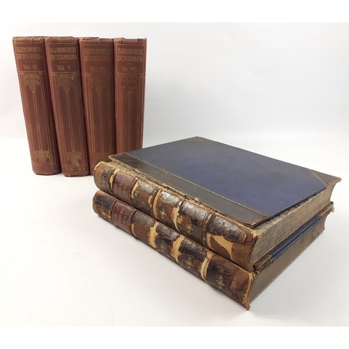 441 - A box of vintage books to include eight 1902 Dickens volumes published by Gresham, 2 volumes of the ... 