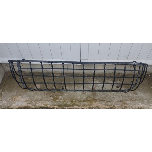 500 - Hay feeder style wall mounted basket. W: 108cm H: 27cm D: 29cm approx#503