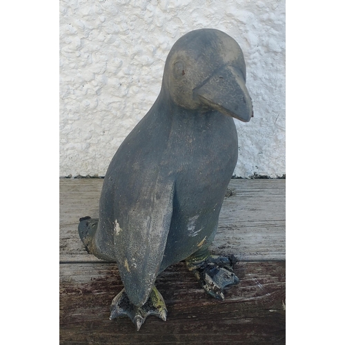 506 - Penguin garden statue standing 32cm tall#509