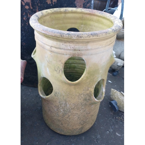 514 - A ceramic garden strawberry planter in good condition, 40cm high#517