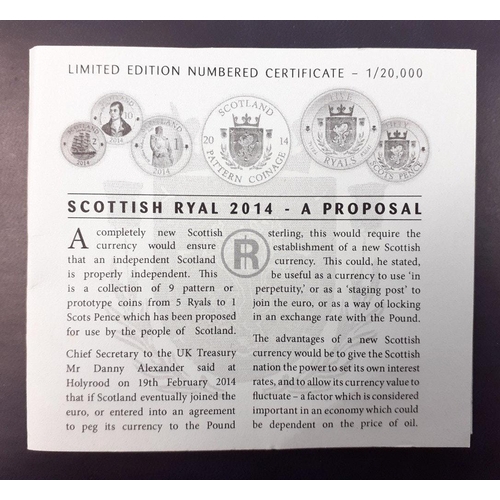 53 - A nice lot of coins to include 2014 Scottish Pattern Coinage including 5 Ryals with certificate and ... 