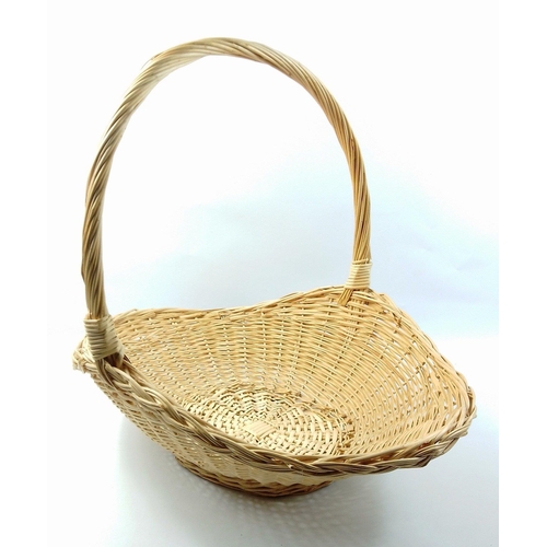 557 - A lovely wicker basket for flower arrangements or logs L60cm x H55cm#560