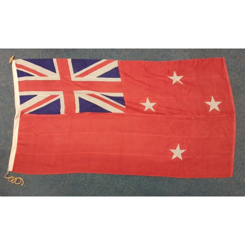 60 - A New Zealand merchant navy red ensign 69x93cm#60