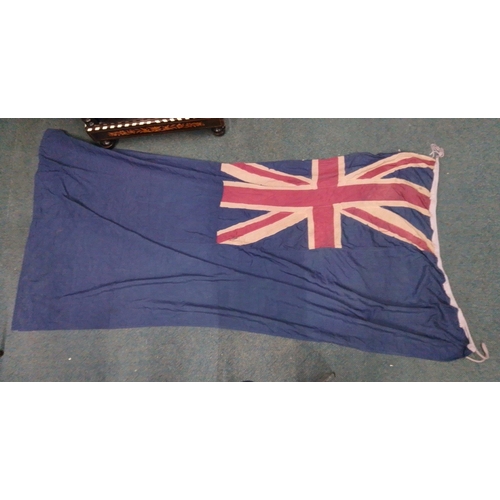 62 - A vintage British blue ensign 250x120cm approx, in good condition for the age#62