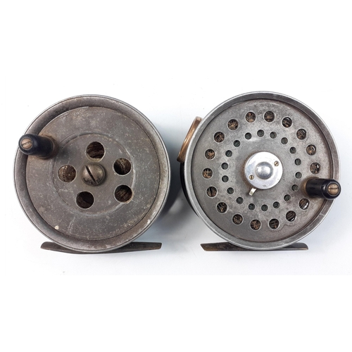 Two vintage 4 inch fishing fly reels by J DICKSON & SON of Edinburgh ...