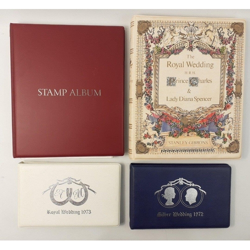 101 - STAMPS - Commonwealth Royal Commemorative Omnibus sets in four plush folders. All in very good condi... 