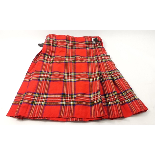 541 - A lightweight acrylic kilt in ROYAL STEWART size 34, length 23