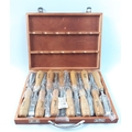 A boxed set of 12 unused POWERFIX PROFL+ chisels#498