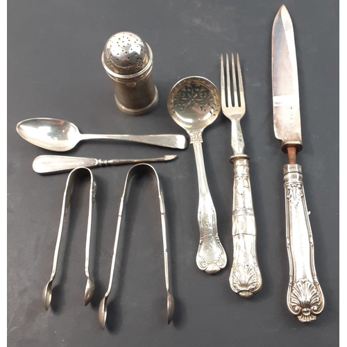 112 - A small collection of silver items of interest to include a small MAPPIN & WEBB sifter (73.5g ap... 