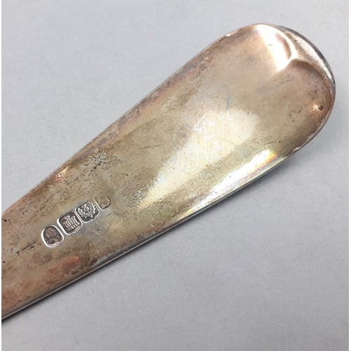 113 - A super large silver hallmarked, EDINBURGH 1824, ladle, weight 220g approx, 33cm long#113