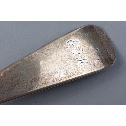 113 - A super large silver hallmarked, EDINBURGH 1824, ladle, weight 220g approx, 33cm long#113