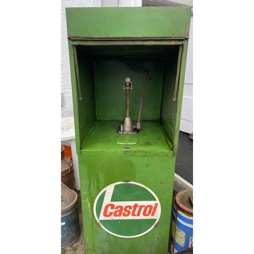 178 - VINTAGE Castrol oil dispenser commercial workshop handpump in original condition - in good overall c... 