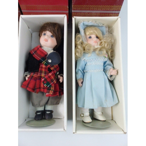 326 - Four ALBERON COLLECTABLE DOLLS each 10