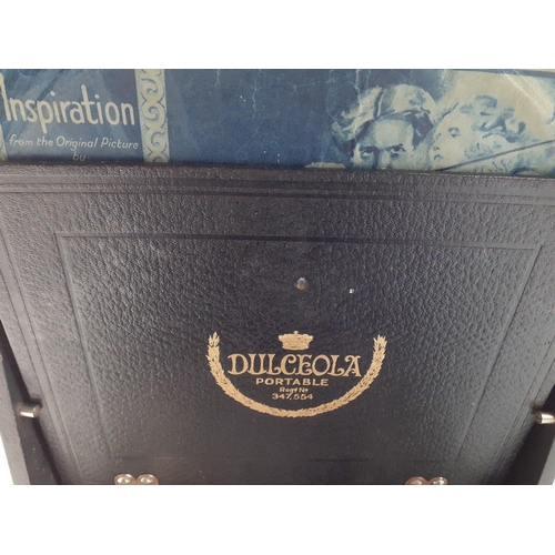 367 - A DULCEOLA portable gramophone reg 347.554.  Appears to be in good condition#370