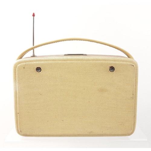 370 - A cream cased vintage PERDIO radio with gold coloured grill#373