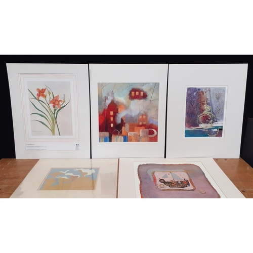 431 - A quantity of 12 mounted prints, some artist's signed limited editions, the largest frame size 72x56... 