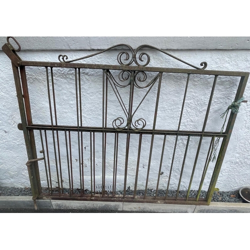 536 - A pair of cast iron GARDEN GATES - dimensions -  8ft width approx / ideal for the driveway or garden... 