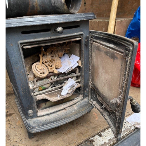 586 - EXCITING! An AGA made solid LITTLE WENLOCK LOG BURNING STOVE - cost new over £1100 - starting b... 