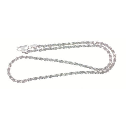 109 - A 925 stamped silver neck chain weight 17.04g approx, length 46cm approx#109