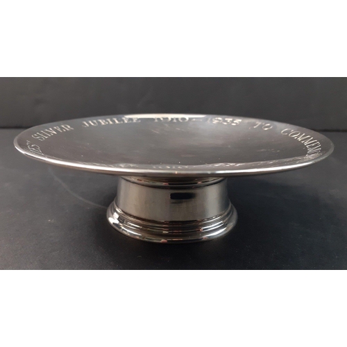 128 - A lovely STERLING SILVER 1935 Jubilee Bon Bon dish with Jubilee inscription.   London 1935 Jubilee h... 