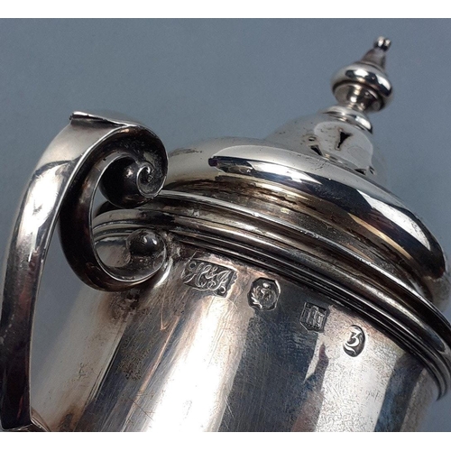 134 - A stunning SCOTTISH SOLID SILVER two handled sifter in trophy form.  Maker's marks for Hamilton &... 