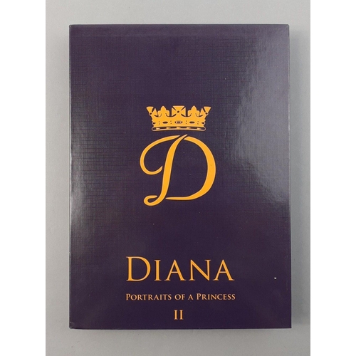 201 - Diana Portraits of a Princess a folder containing 3 superb large Diana Commemorative Photographic Me... 