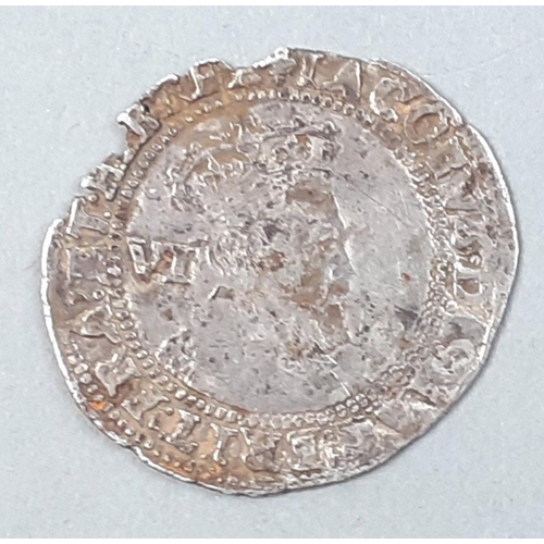 234 - 1606 James 1st / 6th Stuart Hammered Silver Sixpence dated 1604. Nibbled edges but lovely detail obv... 