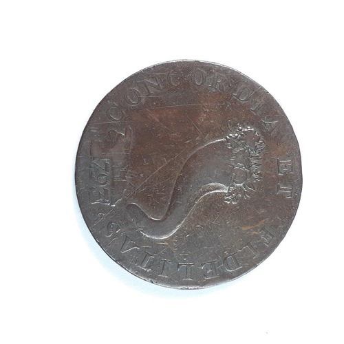 242 - 1793 INVERNESS HALFPENNY token with cornucopia reverse.  Nice detail light wear.#242