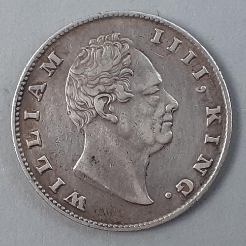 245 - WILLIAM IIII 1835 Silver EAST INDIA COMPANY ONE RUPEE coin in lovely condition. Always a desireable ... 