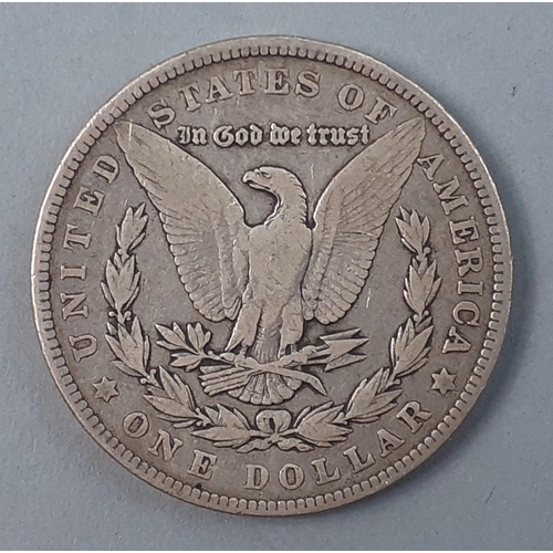 253 - USA Silver Coin.  1902 P Mint MORGAN DOLLAR in nice grade, Steely Grey with good details. A nice exa... 