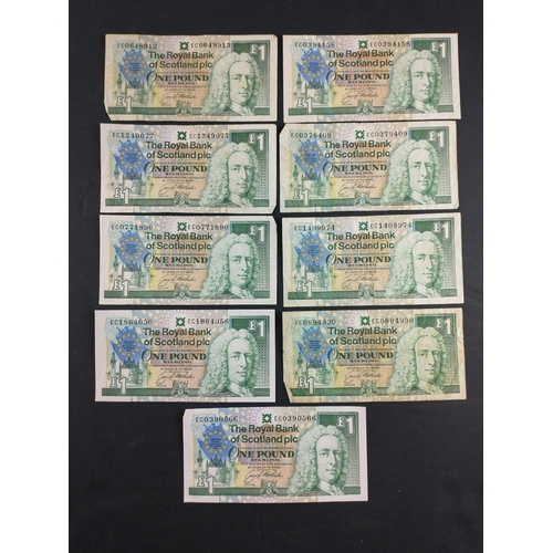 273 - Super lot of Scottish Bank Notes to include Royal Bank of Scotland Commemorative issues and a 1967 B... 