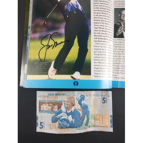 277 - JACK NICKLAUS. SIGNED PROGRAMME THE OPEN St Andrews 2005.  THE iconic Jack Nicklaus Golden Bear mome... 