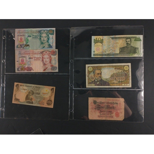 304 - World Bank Notes of interest to include GIBRALTAR Millennium £5, 2002 £10. A selection of ... 