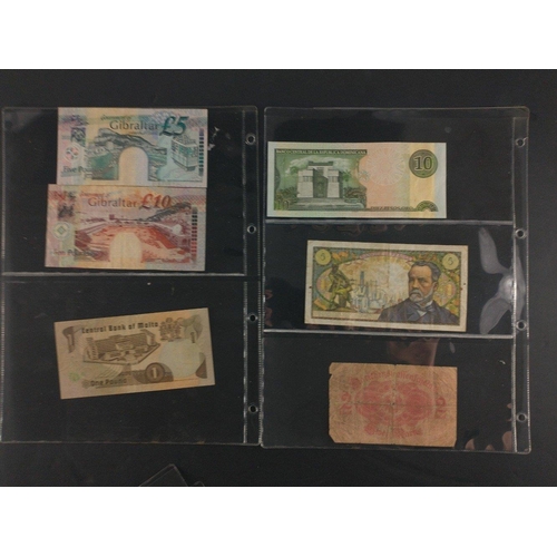 304 - World Bank Notes of interest to include GIBRALTAR Millennium £5, 2002 £10. A selection of ... 