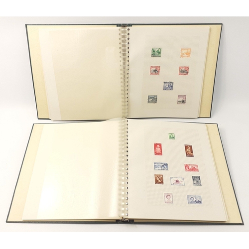 319 - Two Mult-O stamp binders containing a quantity of UK and Commonwealth hinged stamps. A nicely collat... 