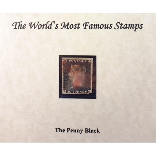 326 - A Westminster collection folder containing a wonderful PENNY BLACK postage stamp - beautifully prese... 