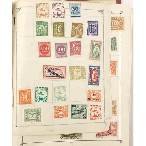 328 - STAMPS. An early 1900s album sparsely filled but with some Imperial stamps of interest. Another albu... 