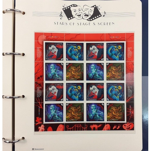 337 - Three albums of WESTMINSTER MINT Stars of Stage and Screen stamp albums, all presented in beautiful ... 