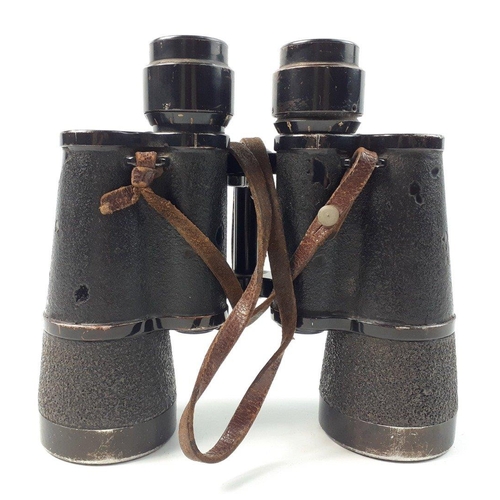 343 - A pair of WWII Carl Zeiss Jena 7x50 Kreigsmarine M IV/I binoculars with Eagle and Swastika marks.  S... 