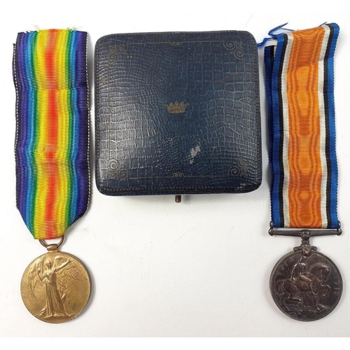 344 - A WW1 medal pair comprising BRITISH WAR MEDAL 1914-1918 correctly inscribed S-26142 PTE D G REID Cam... 