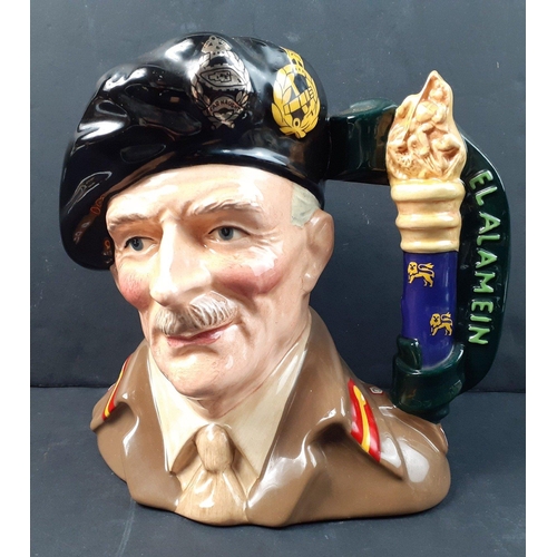 392 - ROYAL DOULTON Character Jug - Field Marshall Montgomery D6908 with certificate No 1213 - dimensions ... 