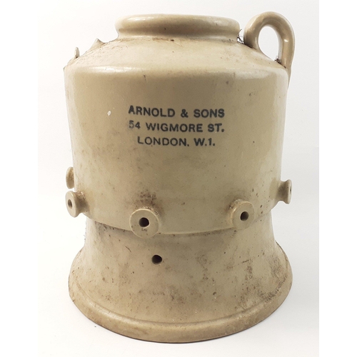 418 - AGRICULTURAL INTEEST - A vintage ARNOLD & SONS piglet feeder standing approx 30cm high.  Missing... 