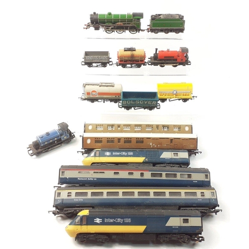 423 - A super collection of rolling stock, track and diorama pieces from a great model rail layout to incl... 