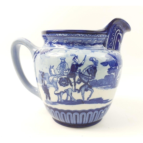 444 - A very pretty Royal Doulton EGLINTON TOURNAMENT water jug.  In lovely condition with super jousting ... 