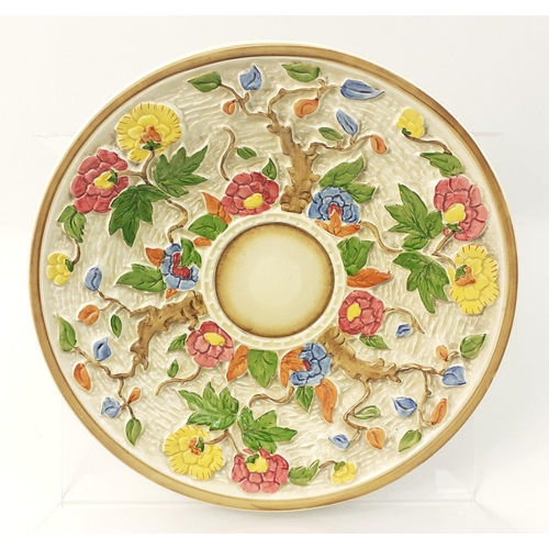 464 - An Indian Tree decorative plate hand-painted by H J WOOD measuring 30cm in diameter#463