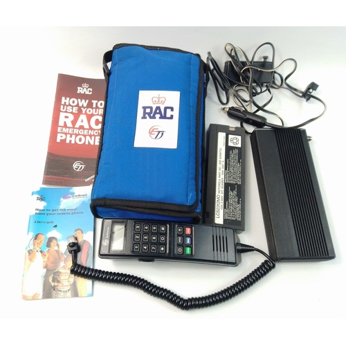 530 - A cased RAC Motorola cellular phone (serial no 6622TG6351).  Appears to be in excellent condition.  ... 