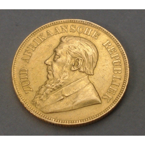 26 - A GOLD South African 1 pond 1898 coin#26