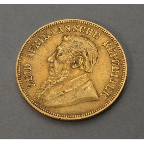 27 - A South African GOLD 1 pond 1894#27