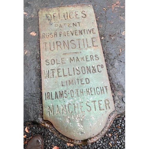 198 - IDEAL GARDEN BAR - ORIGINAL SALVAGED HAMPDEN TURNSTILE - one of a pair - rescued from demolition wor... 